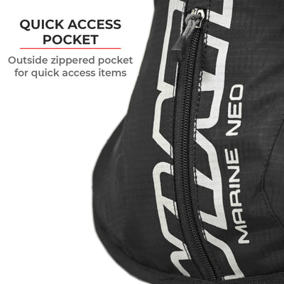 ViaTerra marine neo hydration pack with hydrapak 2l (blue) has quick access pocket