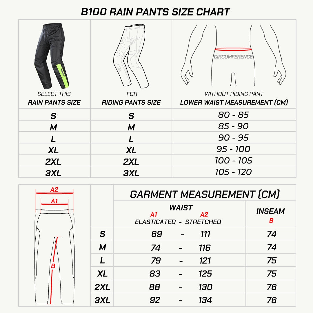 color_Black size chart