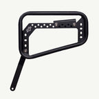Saddlebag Rack - Royal Enfield BEAR 650 Black metal bumper guard on a white background