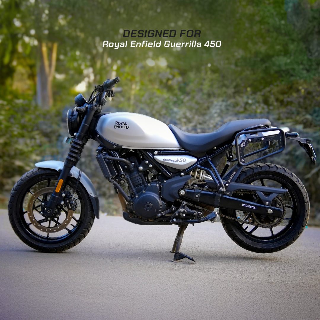 SADDLEBAG RACK – Designed for Royal Enfield Guerrilla 450 