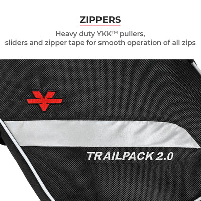 ViaTerra royal enfield himalayan trailpack has YKK zippers