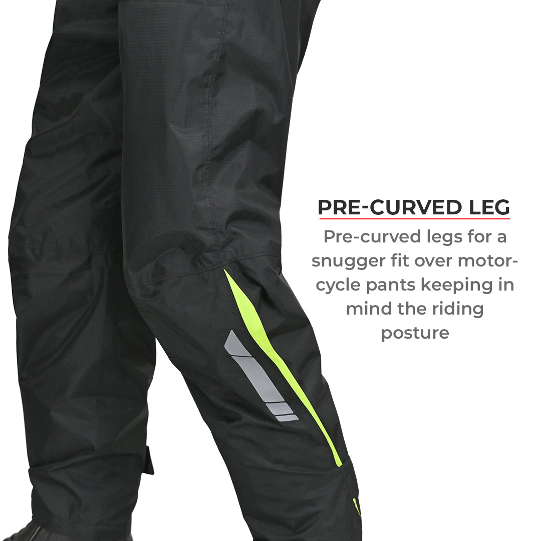 Mens Rain Pants NH500 Hiking OverTrousers  Black  An added bonus in  case of rainLooking for an easy foldable rain wear we got a solution  for you This rainy season we