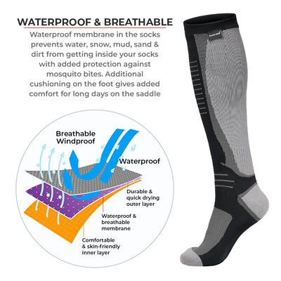RANDY SUN – MERINO WOOL WATERPROOF KNEE HIGH SOCKS