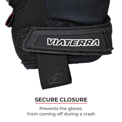 ViaTerra roost – offroad trail riding motorcycle gloves have secure closure