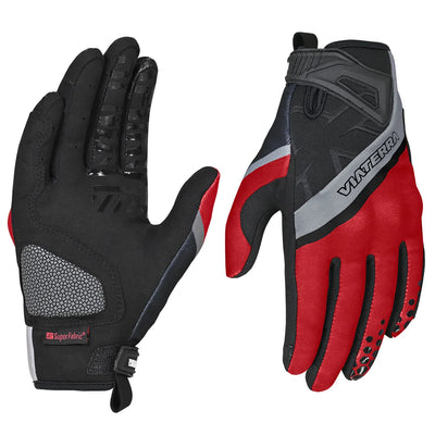 ViaTerra roost – offroad trail riding motorcycle gloves (red)