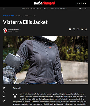 Turbocharged Reviews the ViaTerra Ellis Jacket 