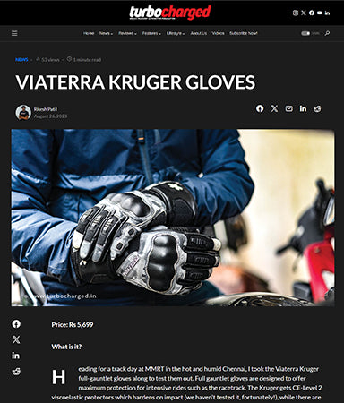 Turbocharged Reviews ViaTerra Kruger Gloves: Protective, Ventilated, and Track-Ready