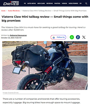 Express Drives Verdict: ViaTerra Claw Mini Tailbag