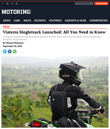 Motoring World Highlights the ViaTerra Singletrack Hydration Pack