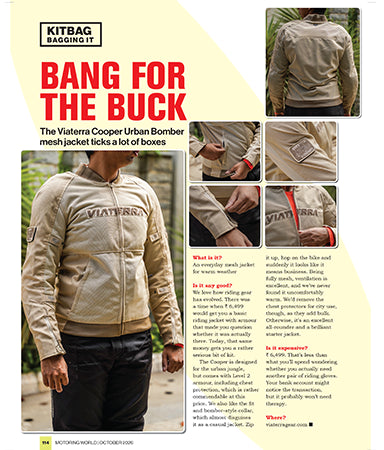 Motoring World Reviews the ViaTerra Cooper Urban Bomber: Stylish, Protective, and Built for Everyday Riding