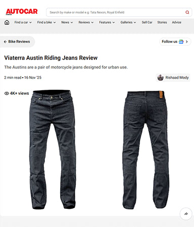 Autocar Verdict: ViaTerra Austin Riding Jeans