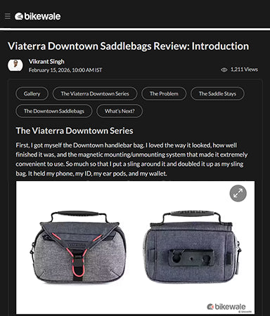 BikeWale Reviews ViaTerra Downtown Saddlebags