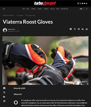 Turbocharged Reviews ViaTerra Roost Gloves: Lightweight, Versatile, and Dual-Sport Ready