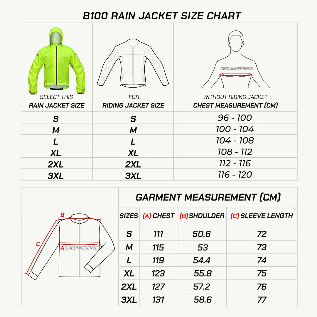B100 – Rain Jacket (2026)  Size_chart_15
