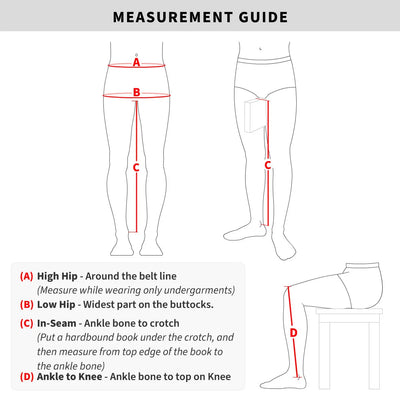 ViaTerra spencer – street mesh motorcycle riding pants with measurement guide