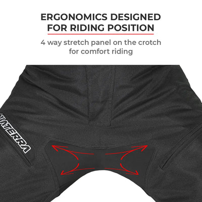 ViaTerra made to order - spencer – street mesh motorcycle riding pants have ergonomic designed for riding position