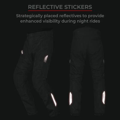 ViaTerra made to order - spencer – street mesh motorcycle riding pants have reflective sticker