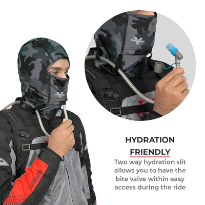 ViaTerra 2nd skin balaclava - motorcycle helmet liner is hydration friendly