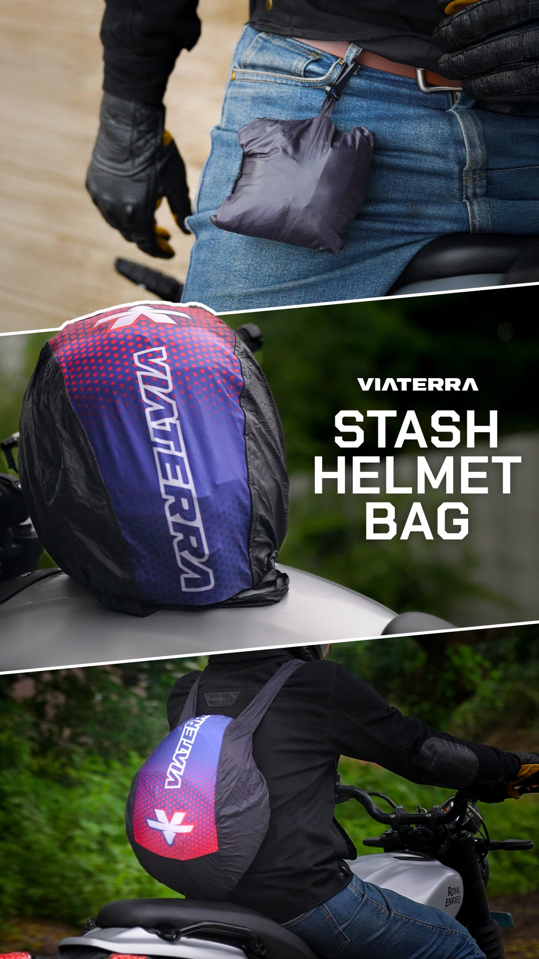 custom motorcycle helmet bags Stash Helmet Bag