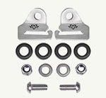 Strap Hooks - 1 set (M8 - 2 nos.) Metal hardware kit with bolts, washers, and a bracket on a white background
