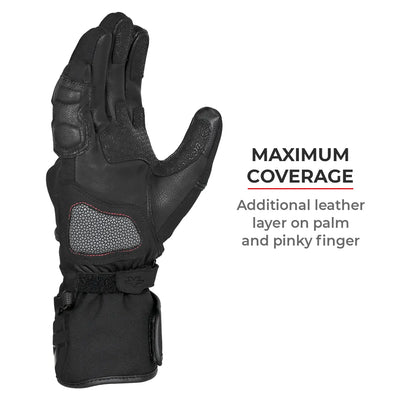 ViaTerra tundra – waterproof/ winter motorcycle riding gloves have maximum coverage