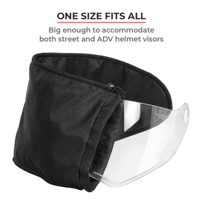 ViaTerra essentials - helmet visor sleeve has one size that fits all