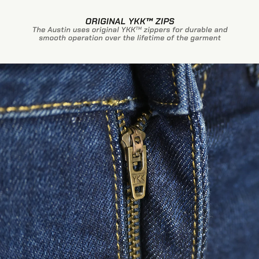 color_common ViaTerra austin – daily riding jeans for men have original YKK zips