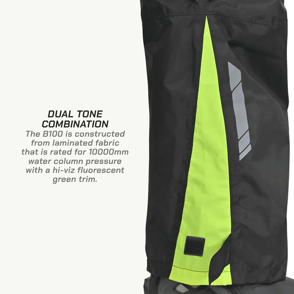color_common B100 Motorcycle Rain Pants - Dual Tone Combination