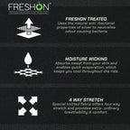 color_common Freshon Treated, Moisture Wicking And 4 Way Stretch