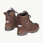 color_brown ViaTerra bronson - retro motorcycle riding boots for men (brown) back