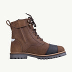 color_brown ViaTerra bronson - retro motorcycle riding boots for men (brown) right-side