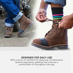 color_brown ViaTerra bronson - retro motorcycle riding boots for men (brown) is designed for daily use