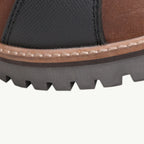 color_brown ViaTerra bronson - retro motorcycle riding boots for men (brown) has stitchdown construction