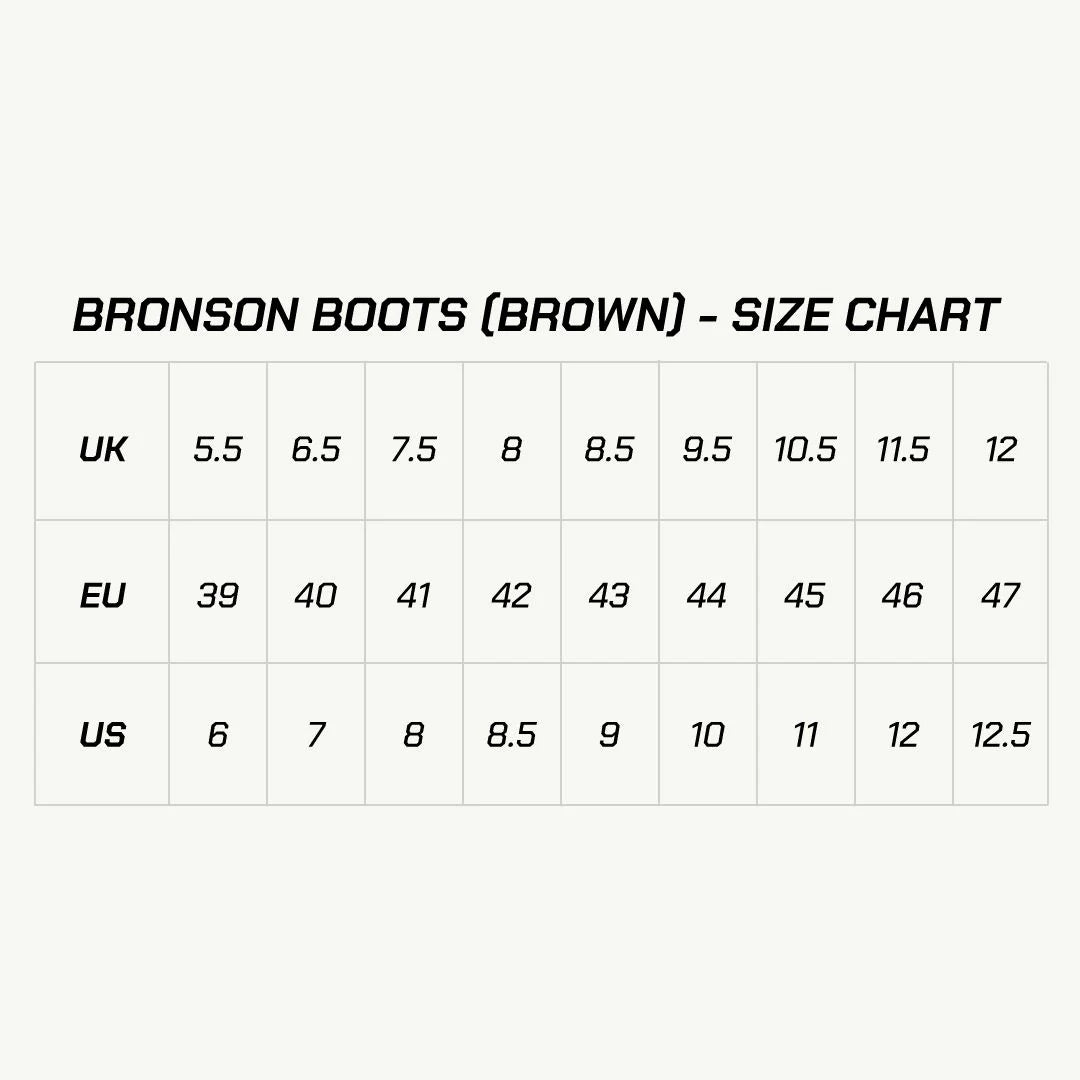 color_brown ViaTerra bronson - retro motorcycle riding boots for men (brown) size chart