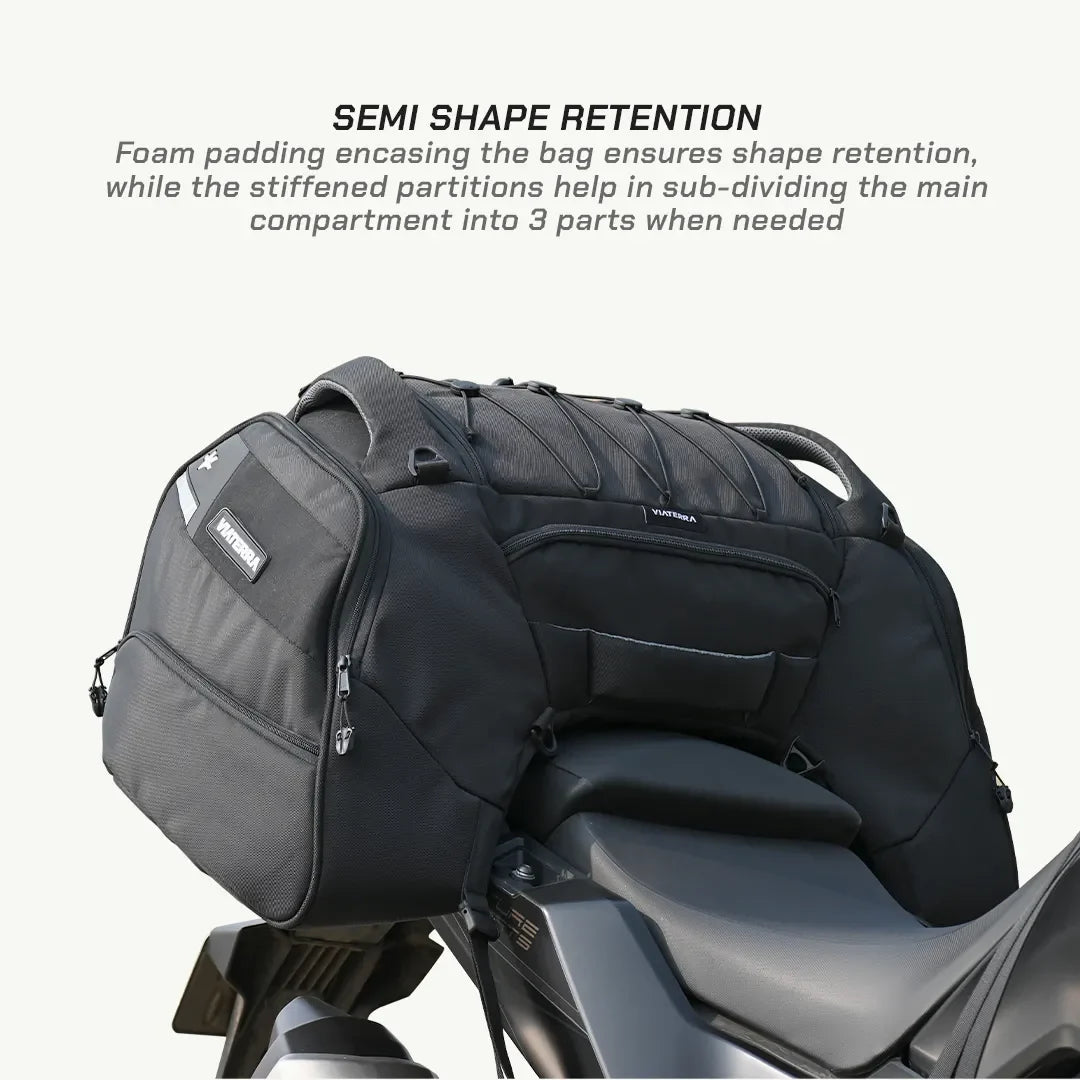 color_common ViaTerra Claw Pro - Motorcycle Tail Bag have ergonomic design