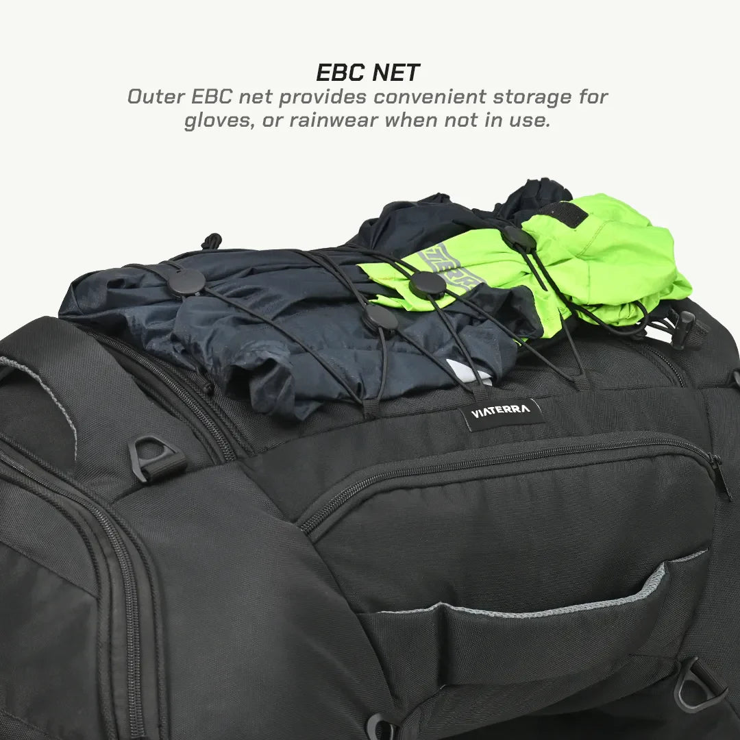 color_common ViaTerra Claw Pro - Motorcycle Tail Bag with reflective elements