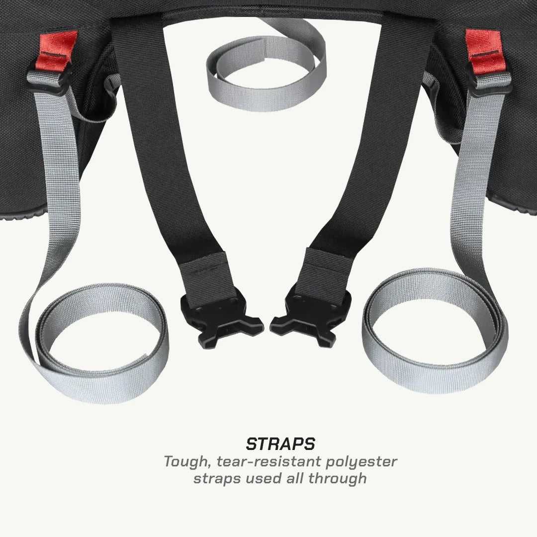 color_common VIATERRA CLAW - UNIVERSAL MOTORCYCLE TAILBAG- Straps