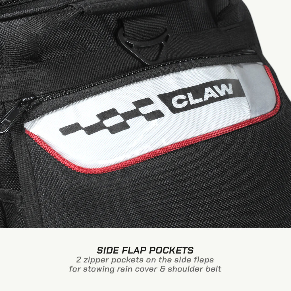 color_common ViaTerra claw - 100% waterproof motorcycle tailbag have side flap pockets