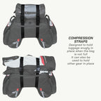 color_common ViaTerra claw - 100% waterproof motorcycle tailbag with compression straps