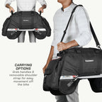 color_common ViaTerra claw - 100% waterproof motorcycle tailbag have multiple carrying option