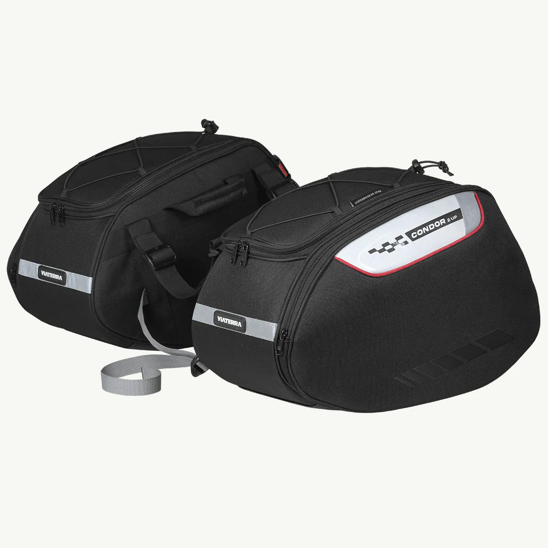 color_common ViaTerra condor 2up - waterproof motorcycle saddle bags