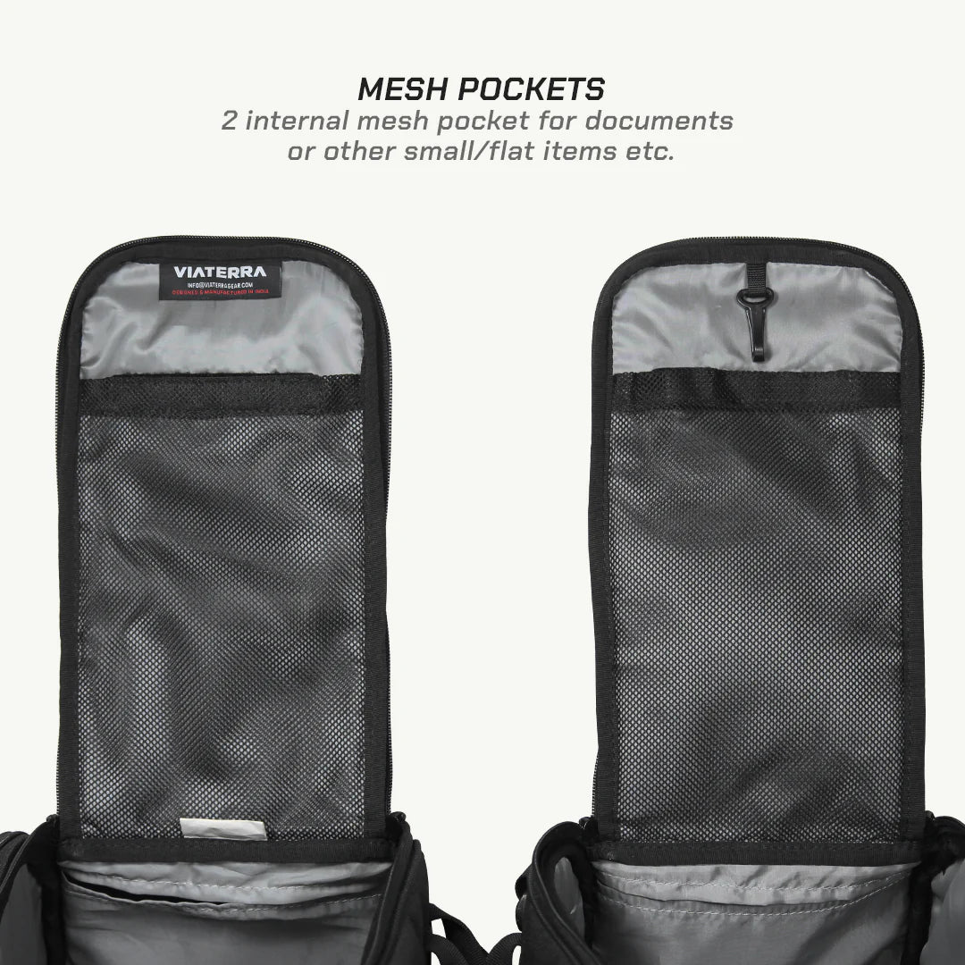 color_common ViaTerra condor 2up - waterproof motorcycle saddle bags 2 internal procket