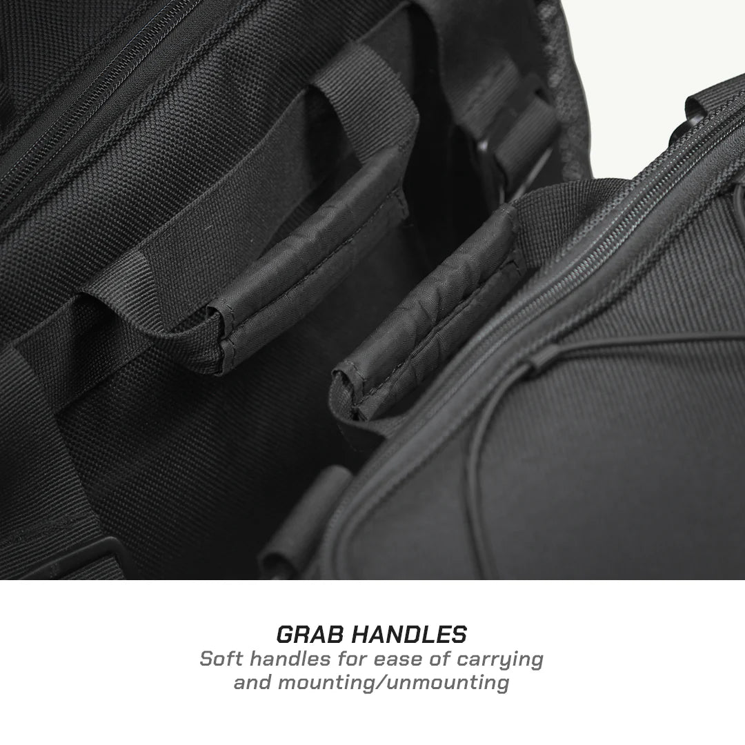 color_common ViaTerra condor 2up - waterproof motorcycle saddle bags soft grabble handle