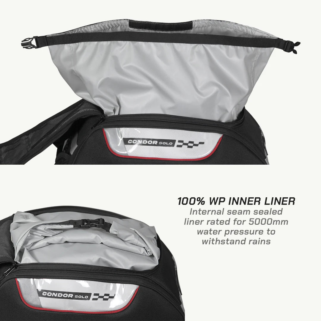 color_common ViaTerra condor solo - waterproof motorcycle saddlebags which have WP inner liner