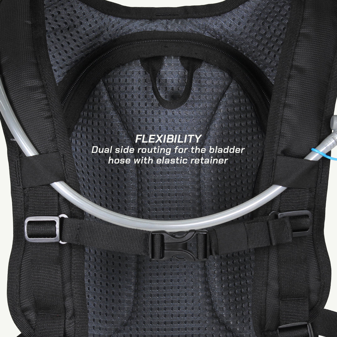 color_blue ViaTerra marine neo hydration pack with hydrapak 2l (blue) has flexibility