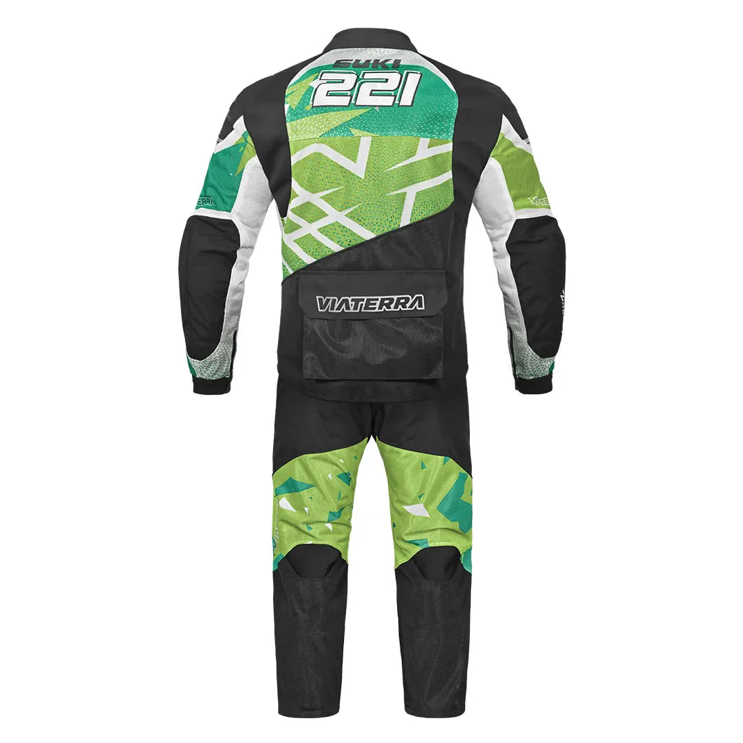 color_green Corbett Off- Road Suit - Green (Back)
