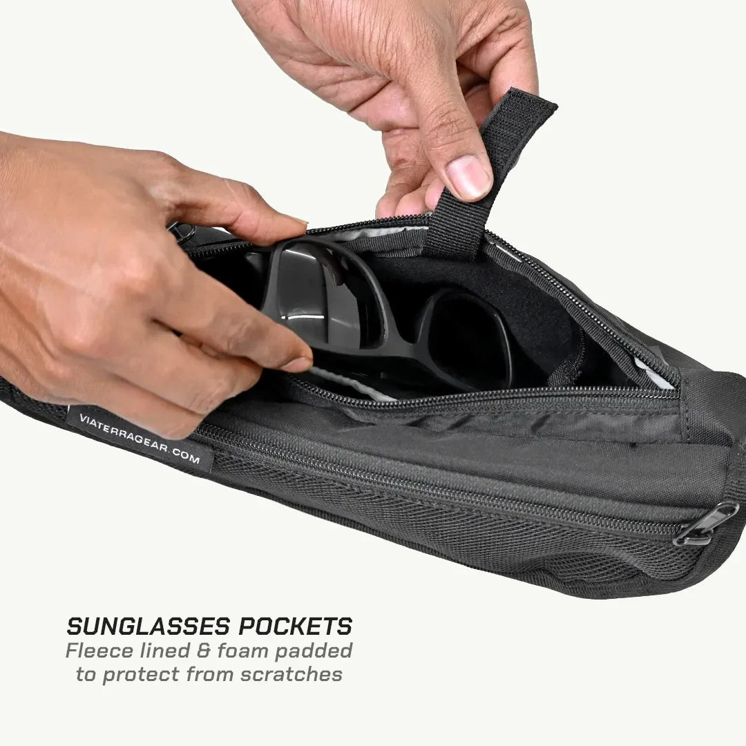 color_common ViaTerra crossbar handlebar trailpack has sunglasses pockets