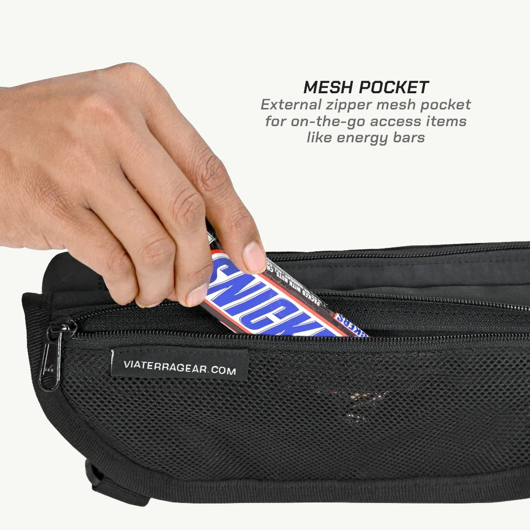 color_common ViaTerra crossbar handlebar trailpack has mesh pocket