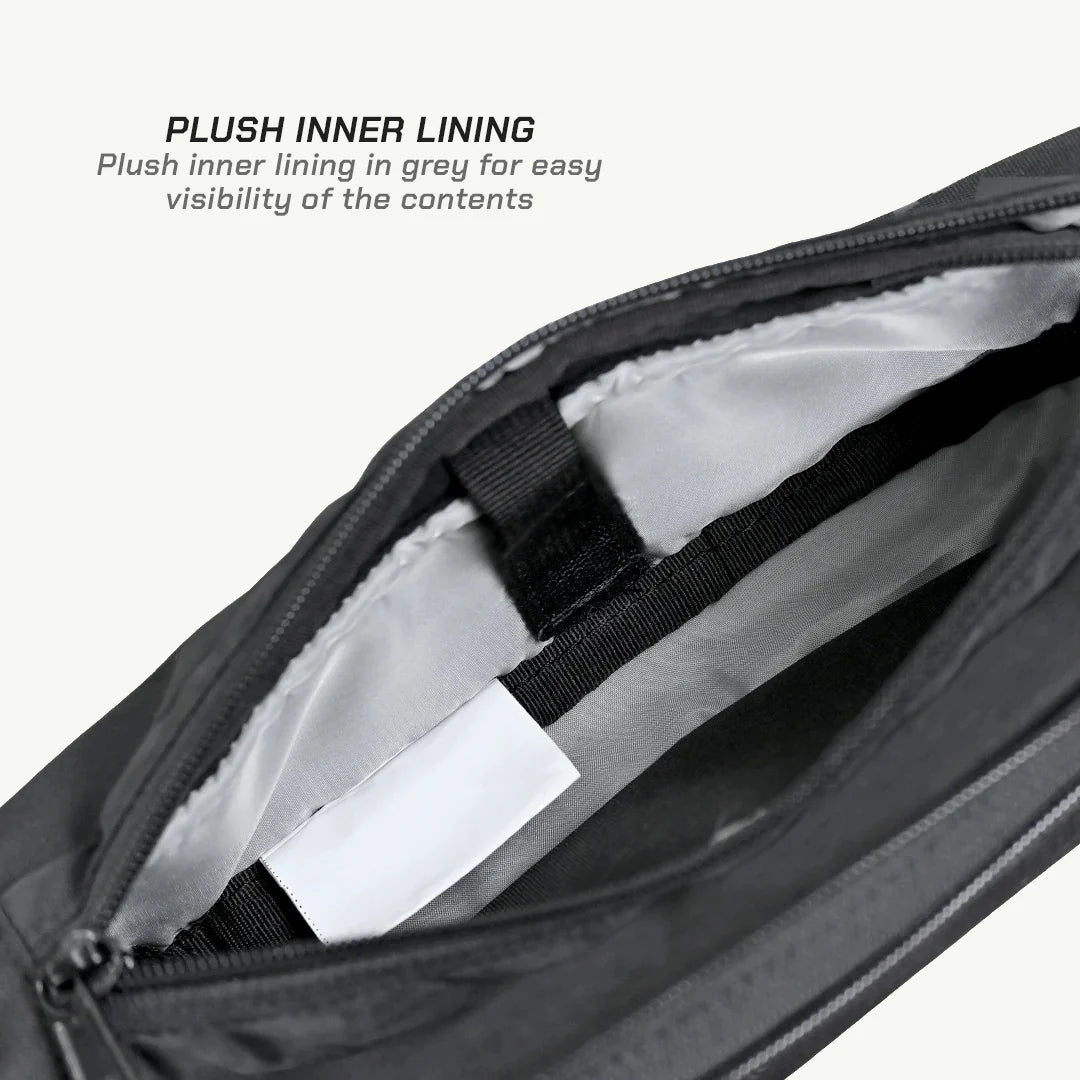 color_common ViaTerra crossbar handlebar trailpack has plush inner lining