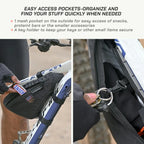 color_common ViaTerra cycling frame bag has easy access pockets